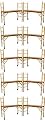 CBM Scaffold 10 Set 6 feet Multi Purpose Scaffold Rolling Tower Baker-Style Scaffold with U Lock