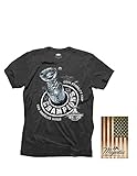 NHL Los Angeles Kings Men's 2014 Stanley Cup Champs Tri Blend Crew Tee, Large, Charcoal