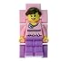 Lego Time Teacher 9005039 Pink Kids Minifigure Link Buildable Watch, Constructible Clock and Activity Cards | Pink/White | Plastic | 25mm case Diameter| Analog Quartz | boy Girl | Official