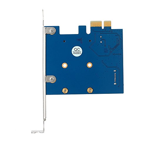 HeavenSense Mini PCI-E to MSATA SSD & SATA3.0 Combo to PCI-E PCI Express Card Controller Adapter Superspeed 6 Gbps with ASM1061 Chipset - Quarkscm