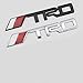 3D Metal TRD Car Emblem Chrome Stickers Decals Badge Labeling for Fj Cruiser, Supercharger, Tundra,Avalon, Camry，Tacoma, 4runner,Yaris, Pack of 2 (Silver)