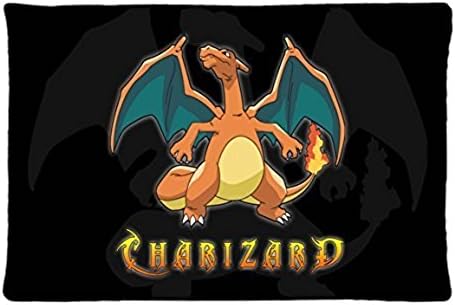 Sculpture Life Pokemon Xv Anniversary Pikachu Charzard Durable Unique Design Pillow Case Pillowcase Custom 20 X 30 Inch (Twin Side)