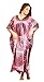 Up2date Fashion Women's Satin Caftan/Kaftan in Pink Mandala Print, Style Caf-29