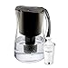 Brita Medium 8 Cup Water Filter Pitcher with 1 Standard Filter, BPA Free – Marina, Black