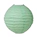 SUNBEAUTY Mint Series Grey Tissue Paper Pompom Mint Green Paper Fan Honeycomb Ball and Mint Green Paper Lantern Pack of 4
