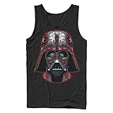 Star Wars Darth Vader Helmet Markings Mens Graphic Tank Top