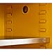 Sandusky Lee SC450F Yellow Steel Safety Cabinet for Flammable Liquids, 2 Shelves, 2 Door Manual Close, 45 Gallon Capacity, 65