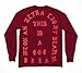 The Life of Pablo Tour | I Feel Like Pablo Crew Neck Sweatshirt - Comfortable Pullover, Soft Cotton Blend, Made in USA (US, Alpha, Medium, Regular, Regular, Garnet)