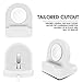 SFCCMM Compact Stand Compatible with iWatch - Nightstand Mode Compatible - Support Stand with Integrated Cable Management Slot (Series 5/Series 4/Series 3/2/1/44mm/42mm/40mm/38mm Compatible) (White)