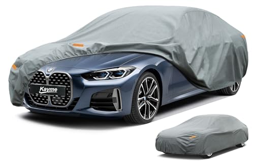 Kayme Cubierta de Coche Resistente a la Intemperie 3XL Coupe Cabrio Targa Resistente al Agua en Cualquier condición meteorológica para Coches