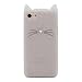 iPhone SE Case, MC Fashion Cute 3D Glitter Meow Party Cat Ears Kitty Whiskers Soft Silicone Case for iPhone 5/5S/SE(Glitter)