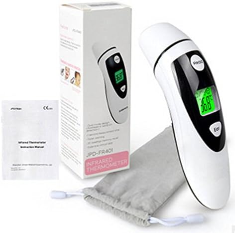 Oumeinuo Medical Forehead and Ear Thermometer, Digital Infrared Thermometers with LCD Backlight and Fever Health Alert, Suitable for Baby, Kids, Infant, Toddler and Adults, FDA and CE approved