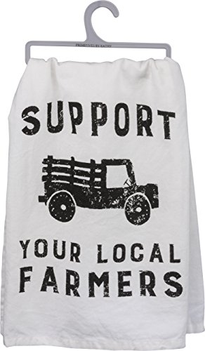 Primitives By Kathy Tea Towel, Dish Towel Support Your Local Farmers