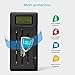 POWEROWL Universal Battery Charger for AA, AAA, C, D, 9V Ni-MH Ni-CD Rechargeable Batteries with Ultra LCD Screen