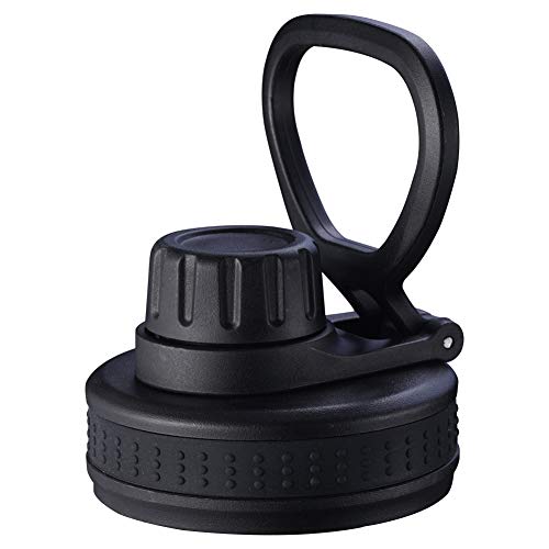 Fast Flow Spout Lid Replacement for Wide Mouth Water Bottle (Black