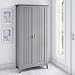 Bush Furniture Salinas Tall Storage Cabinet with Doors in Cape Cod Gray