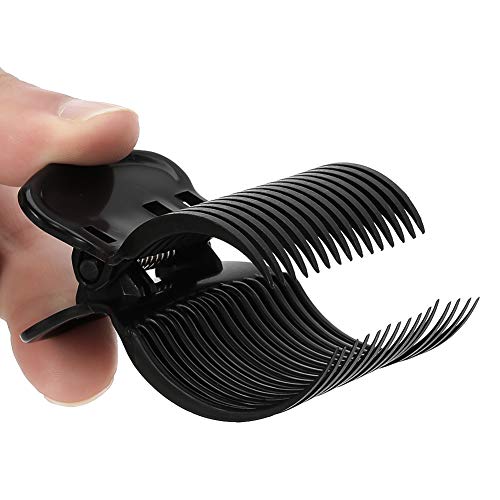 DaveandAthena 24 Pieces Hot Roller Clips Curler Claw Clips Replacement Roller Clips for Women Girls Hair Section Styling (Black)