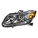 AKKON - Fits 2012 2013 2014 2015 Civic Sedan Coupe Halogen Type Chrome Headlights Left Driver Side
