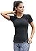 Women's Short Sleeve T-Shirts Moisture Wicking Athletic Tops(Charcoal, Large)