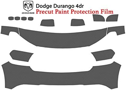 The Online Liquidator Full Front Protective Film fits Dodge Durango 2015-2018 - Clear Bra Professional Car Paint Shield Cover
