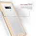 Zizo ION Series Compatible with Samsung Galaxy Note 9 Case Military Grade Drop Tested with Tempered Glass Screen Protector Gold Clear