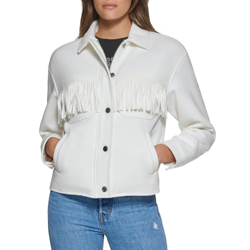 Levi's Women's Fashion Shirt Jacket (Standard & Plus Sizes), Western Cream, Lar…