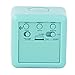 SkyNature Silicon Cube Led Alarm Clock Large Display with Nightlight and Snooze Ice Blue