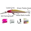 JSHANMEI-10pcs-Plastic-Hard-Minnow-Fishing-Lures-Bait-Life-like-Swimbait-Bass-Crankbait-for-PikesTrout-WalleyeRedfish-Tackle-with-3D-Fishing-Eyes-Strong-Treble-Hooks