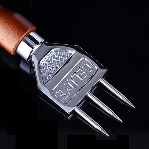 Ice Pick 3-Prong with Wooden Handle Ice Chipper Create Ice Chunks