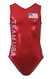 k-Bee Leotards Girl's Team USA Red Gymnastics Leotard