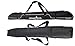 Athletico Diamond Trail Padded Ski Bag - Single Ski Travel Bag to Transport Skis (Black, 170cm)