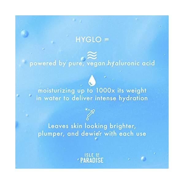 Isle of Paradise HYGLO FACE Self Tan Serum (30 ml) Gradual Self Tanning Skin Care with Hyaluronic Acid Natural…