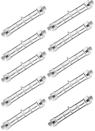 Nuloxx Pack of 10 Halogen bulb R7S 400 W/827 2700 K 8600lm AC 220... 240 V 360 ° Beam Angle, Dimmable.