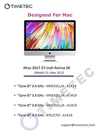 Timetec Hynix IC Apple DDR4 2400 MHz, PC4   19200, SODIMM actualización de Memoria para iMac Retina 4 K 5 K 21.5-inch 27-inch Mid 2017