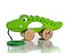 Wooden Pull Along Crocodile Toy - Beautiful Crocodile Pull Along Toy For Baby Boy & Girl - The Best Toy For 1-Year Olds and up- Outdoor & Indoor Toy For Babies & Toddlers- Child Safe