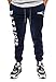Ultra Game NFL New England Patriots Mens Active Basic Jogger Fleece Pants, Team Color Stripe, Small