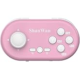 ShanWan Keychain Mini Bluetooth Controller - 6-Axis Gyro for Switch/PC/PS 4/Android/iOS (pink)