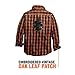 HARLEY-DAVIDSON Official Men's Oak Leaf Plaid Slim Fit Shirt, Plaid