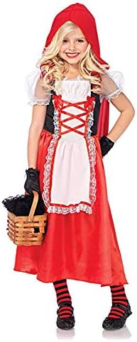 Girls Little Red Riding Hood Halloween Costume Child Party Roal Play Dress up 3-8years