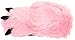 Funziez! Fuzzy Bear Feet Slippers Womens & Mens, Funny Indoor House Shoes, Animal Stocking Stuffer, Gift Holiday Christmas Hanukkah - Small - Pink