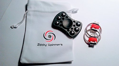 New Design! Zippy Spinners EDC Black Fidget Spinner, R188 SS Bearings, FREE Fidget Flippy Chain, Injection Molding New Design! Zippy Spinners EDC Black Fidget Spinner, R188 SS Bearings, FREE Fidget Flippy Chain, Injection Molding