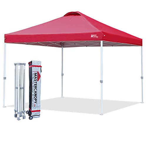 MASTERCANOPY Durable Ez Popup Canopy Tent with Roller Bag (12x12