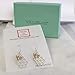 Sterling Silver Honeycomb Charm with Bronze Bee Earrings