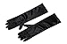 Gloves, Long, Black Satin, Girls/Kids Size (Ages 10+)