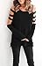 Imily Bela Women's Cut Out Long Sleeve Cold Shoulder Loose Fit T Shirt Tops Sweatshirt Black