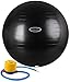 BalanceFrom Anti-Burst and Slip Resistant Fitness Ball with Pump, Black (75cm)
