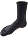 HASLRA Light Weight Crew Toe Socks 3 Pairs (CHARCOAL-L)