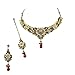Dancing Girl Indian Jewelry for Women Kundan Jewelry Set for Wedding with Indian Earrings (Red)