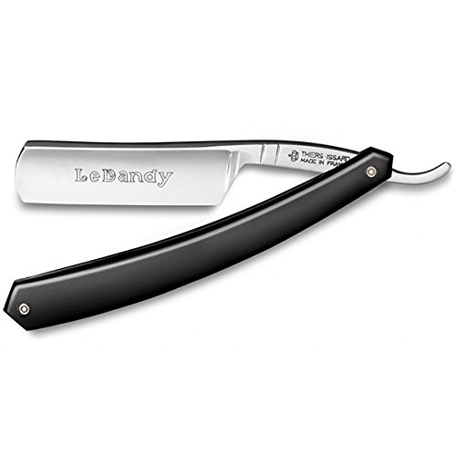 275 Le Dandy - Black Plastic 6/8 straight razor by Thiers Issard