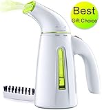 OGHom Steamer Clothes Steamer, Handheld Clothing Steamer Garment, 240ml Portable Mini Travel Fabric Steamer Automatic Shut-Off Safety Protection Home Travel (Clothes Steamer Green)